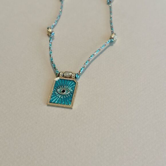 Boho evil eye necklace M1053 - Picture 3 of 4